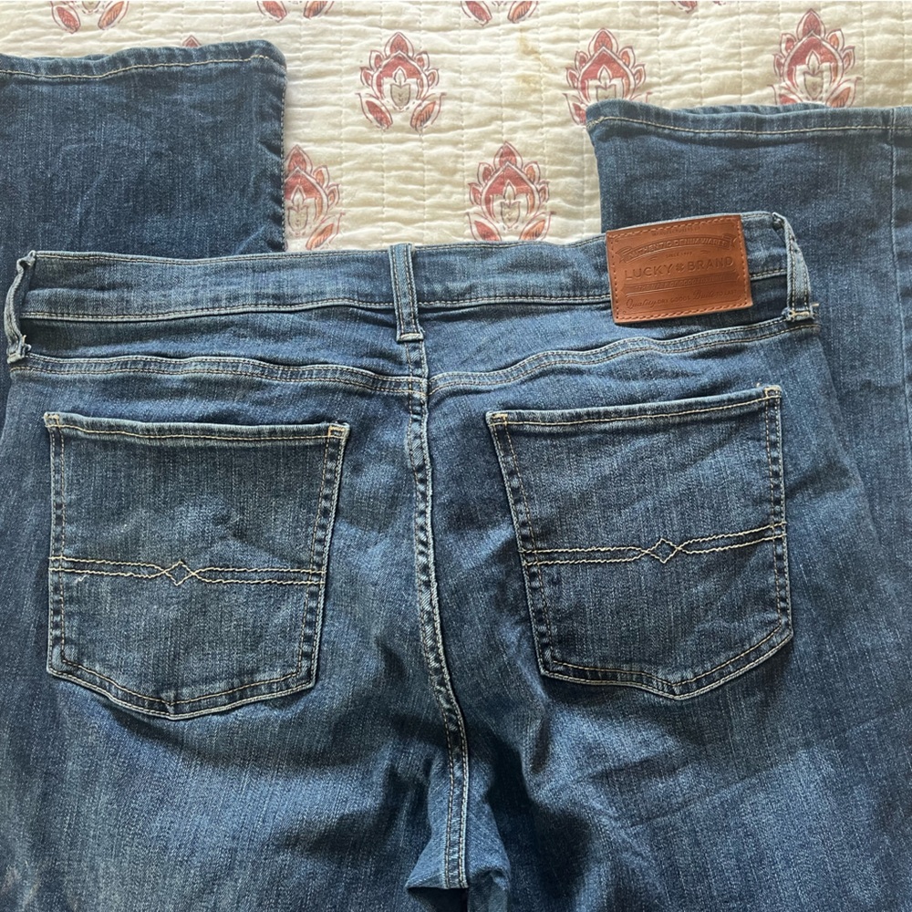 Blue Denim Jeans with Back Pockets